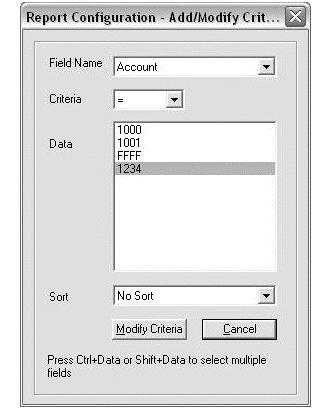 Navigator Reporter User Guide Select the fields for the report criteria from the SELECT FIELDS list and click the forward arrow to move them to the Report Field selection.