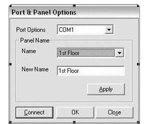 Navigator Reporter User Guide Port and Panel options For the MASTER user, the screen on the left is displayed.