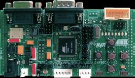 The ATAVRMC200 is an evaluation kit dedicated to asynchronous AC motor control, using
