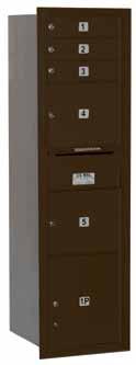 OM HORIZONTAL MAILBOXES - FRONT OR REAR LOADING - U.S.P.S. APPROVED MODEL DESCRIPTION DOOR SIZE WEIGHT PRICE MAILBOXES 3700MB1 1,2,3 MB1 Door and 17'' D Compartment 13-1/4'' W x 3-1/4'' H 5 lbs. $65.