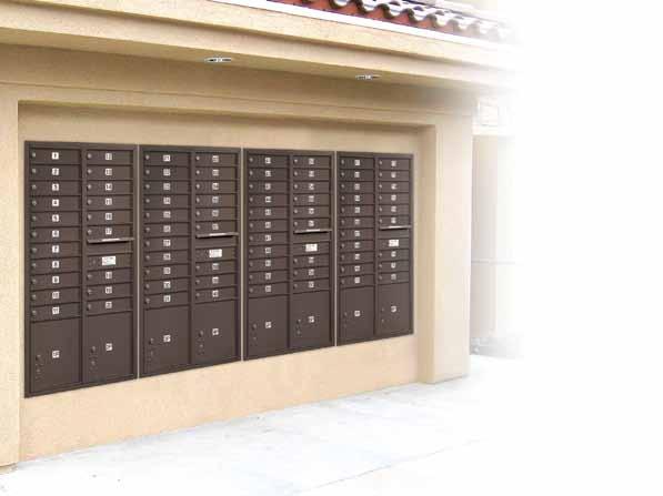 4C Horizontal Mailbox Specifications & Options Manufactured by Salsbury Industries to USPS-STD-4C Specifications Required for New Construction ADA Compliant Units Available visit www.mailboxes.