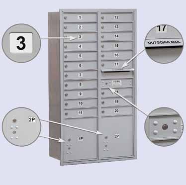 Note: 3700 series 4C horizontal mailboxes and parcel lockers have been U.S.P. S. approved and meet the specifications of USPS-STD-4C.