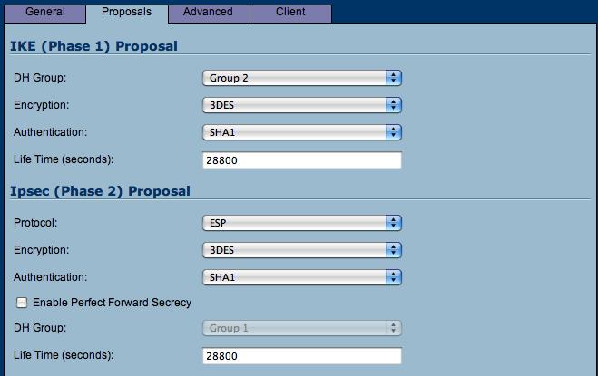 Proposals Settings Leave the default proposal settings in place If required, it is possible to