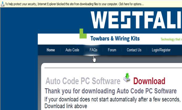 If you do experience problems download the Auto Code Suite (ZIP).