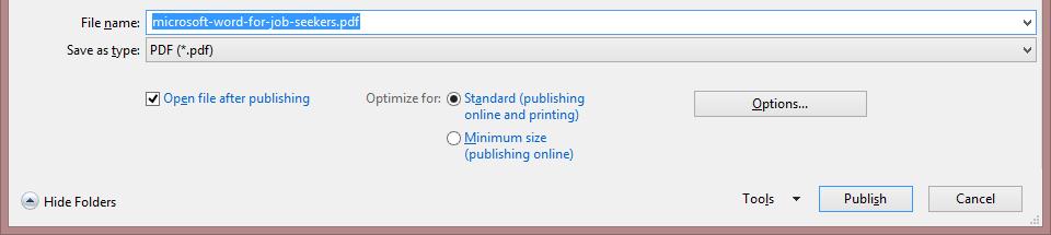 If you have to make any changes after saving as a PDF, you ll have to repeat steps 2-5 2. In the upper left, click the blue File button. 3. Click Export 4.