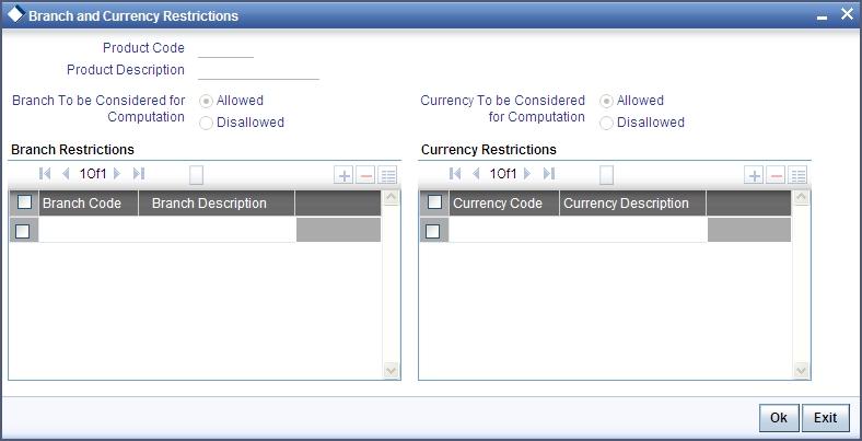 Rule ID Specify the rule that should be linked to the product. The adjoining option list displays all intermediary rules maintained in the system. You can select the appropriate one.