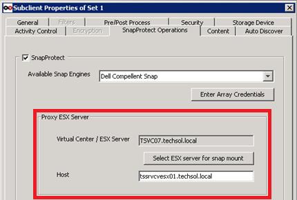 Simpana software will mount only one snapshot at a time to a proxy server. By utilizing all available ESXi servers as proxy mounts, total backup time was decreased.