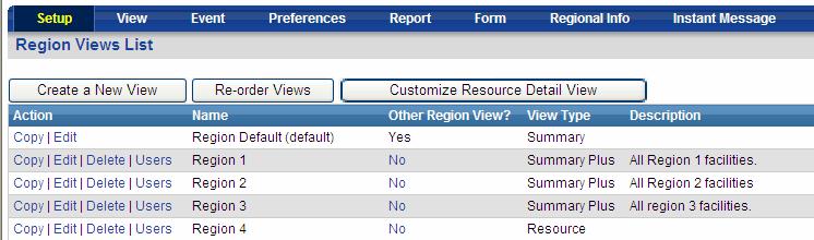 Configuring the Resource Detail View Users with the admin right Configure Region Views have the ability to group, order, and display any currently reported status on the Resource Detail View.