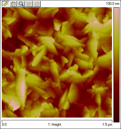 NanoTrench Tip Lifetime 1st Image Continuously scanning on the rough surface for 66
