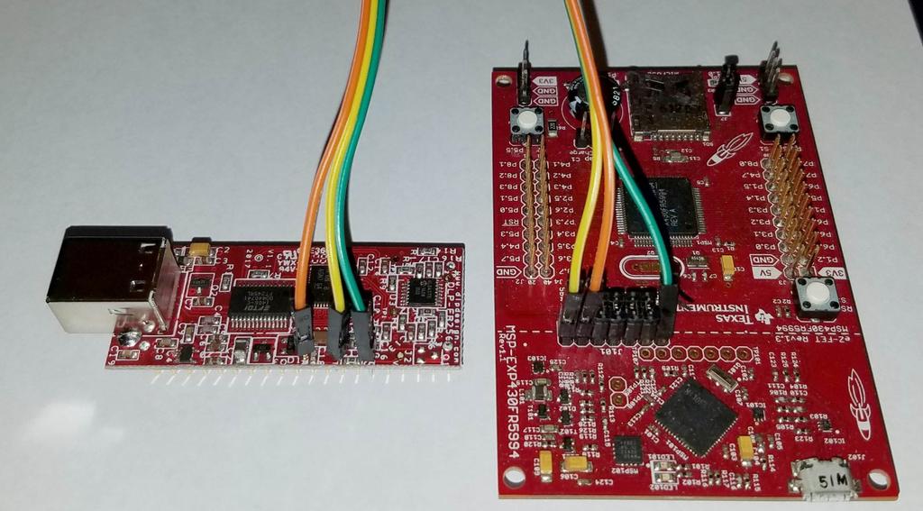5.0 PROGRAMMING / DEBUGGING The MSP0FR599 can be reprogrammed using a Texas Instruments MSP-EXP0FR599 Launchpad.