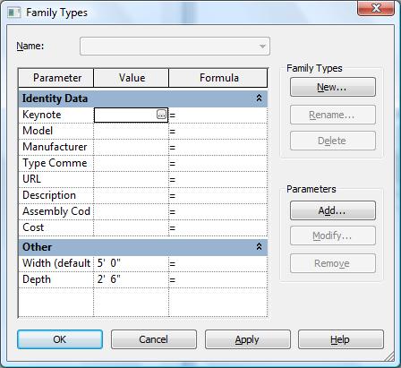 group parameters under categories, and choose Instance or Type. Type parameters are used more often.