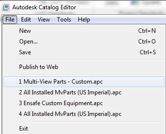 11. To copy the new part out of the main folder, expand the MvParts catalog to the chapter where the custom pump was created. Right mouse click on the chapter and choose Copy. 12.