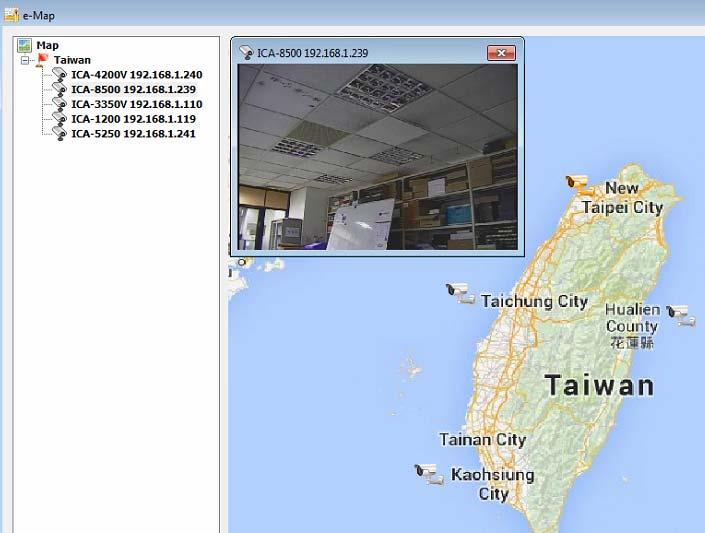Live Preview: Select a map from list; the map will be shown on the dialog.