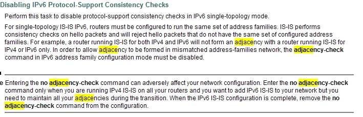 QUESTION 15 In which network environment is IS-IS adjacency check important? A. in a multitopology environment where there are different instances of IS-IS running on the same router B.