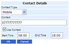 To add a contact click the Add contact button on the top right of the contacts grid.