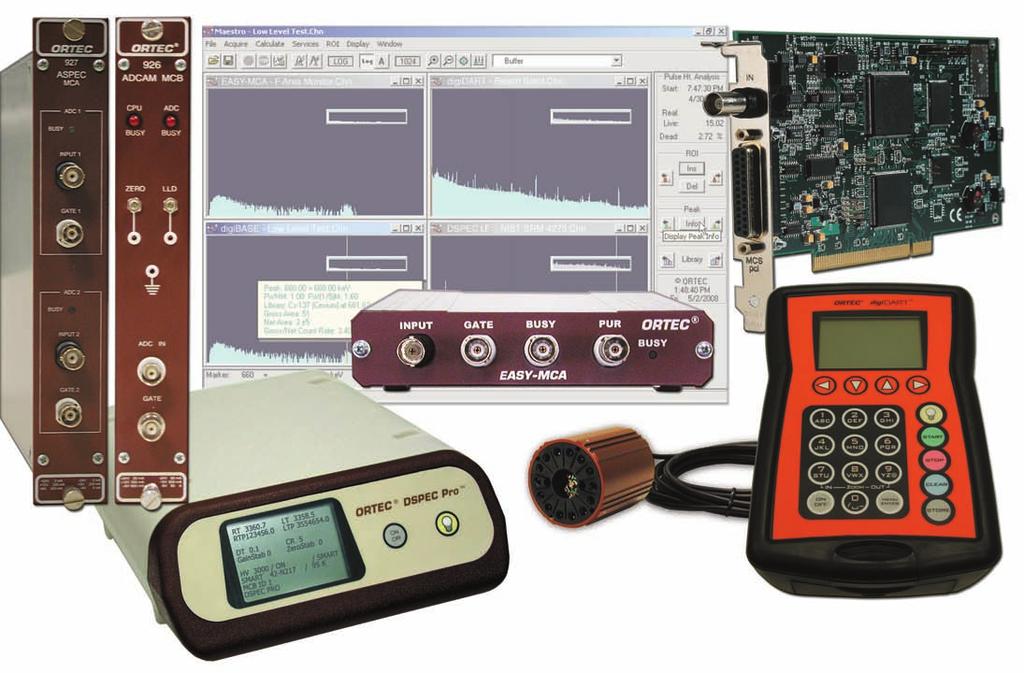 MAESTRO -32 v6.08 Spectroscopy Hardware Supported All ORTEC MCBs (past and present) and all other devices supported by ORTEC CONNECTIONS-32 are supported.