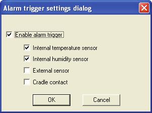 Chapter 2 MicroLogPRO Plus Enabling the alarm trigger applies to alarm emails, sounding of the alarm in
