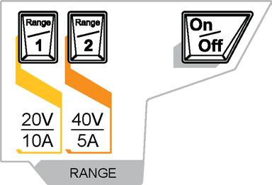 Single Channel Model (DP811A): Press this key to select the 20V/10A range.