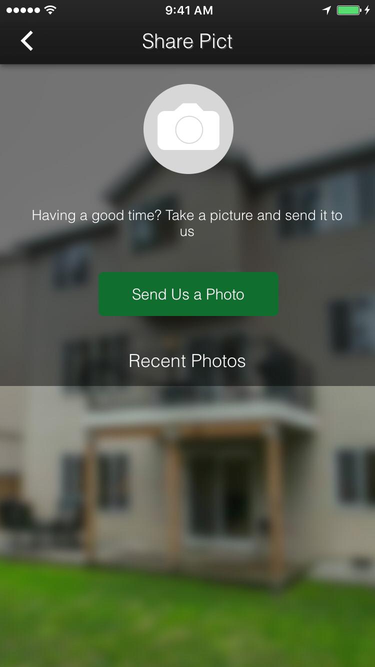 This feature is perfect for any for real estate & banking application. Users have the ability to email photos directly from the app.