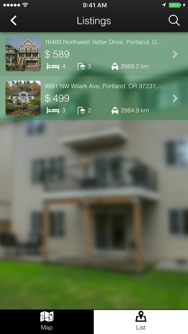 DEMO APP Real Estate Listing You have the option to