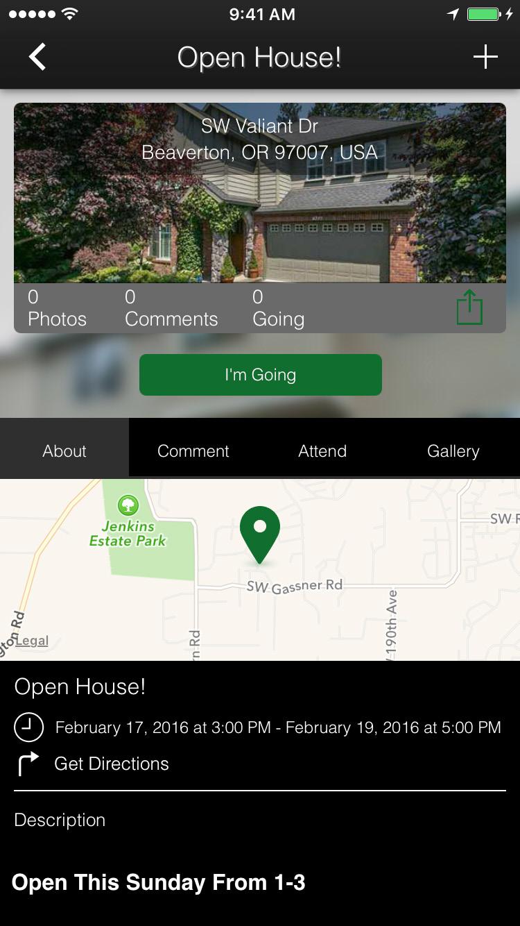 DEMO APP Open House Gallery List your weekly specials or upcoming events using this