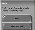 Menu for the [PRINT] steps Print Printing images.