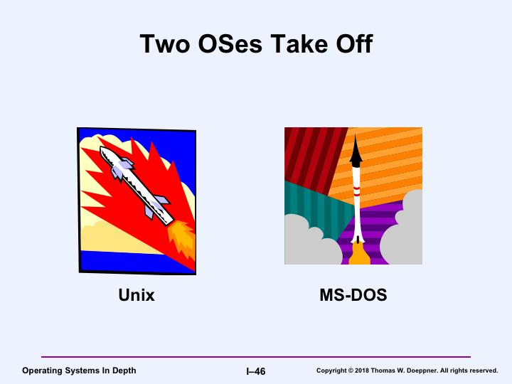 The 1980s saw the rise of two operating systems: Unix via BSD