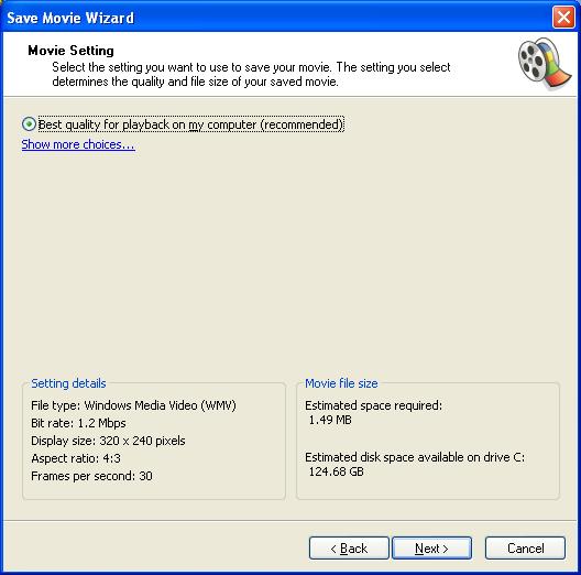 When you publish a movie in Windows Movie Maker, you can share it with others in a number of ways: (1) computer, on a recordable CD, on a recordable DVD, as an attachment in an e-mail message, or on