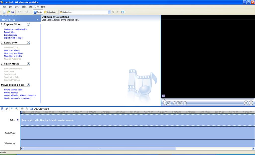 2.1. Layout of WMM in Windows XP 1 2 4 3 1 Tasks 2 Contents 3