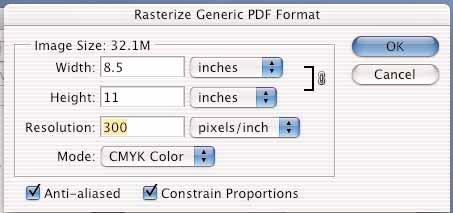 Flattening with Photoshop version 5.5 - CS Images can be flattened using Photoshop. When the image is opened in Photoshop, it will be rastered.