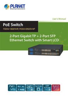 The descriptions of these models are shown below: FGSW-1822VHP FGSW-2622VHP 16-Port 10/100TX