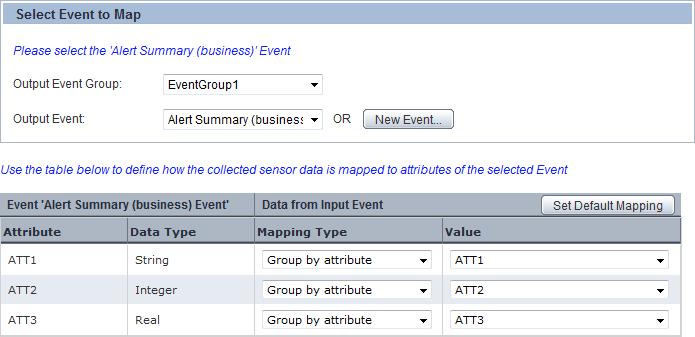 Chapter 3: Using the Analytics Studio To automate event:attribute mapping, use Set Default Mapping that maps output event attributes with their respective input event attributes, considering both