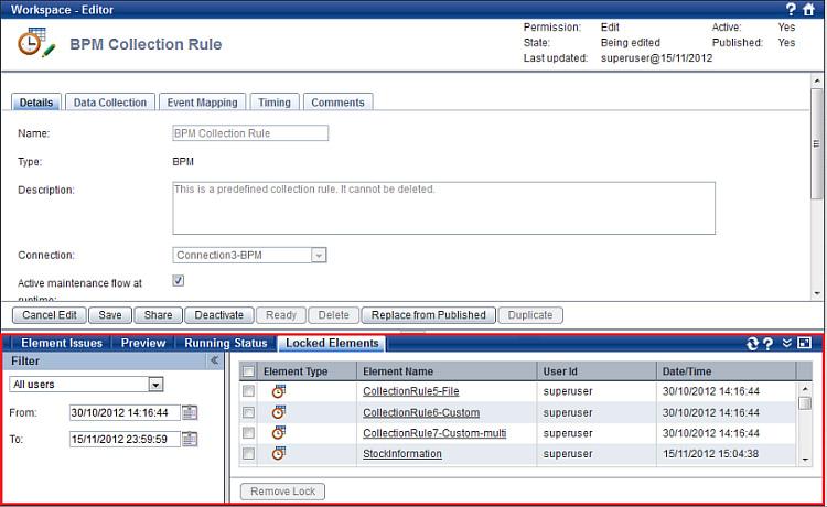 Using the Quick Panel Using the Quick Panel As the name suggests, the Quick Panel provides easy access to some key Analytics Studio features, such as locating issues in element definitions, unlocking