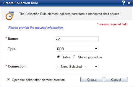 Creating Elements Stored procedures cannot be used for the PostgreSQL database. 5. In the Connection list, select the connection that will be used to connect to the destination data source. 6.