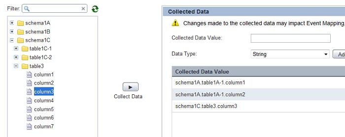 Chapter 3: Using the Analytics Studio 10. Drill-down the available schemas to display the tables with their respective columns. 11.
