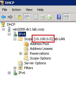 Subnet Fill in the IP subnet for which the PAN 802.1x Connector must do MAC to IP lookups. This will be the configured Microsoft DHCP server scope subnet.