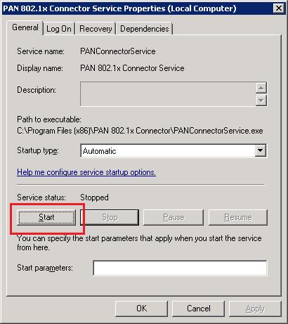 1x Connector service by issuing the following command: taskkill /f /pid <PID>. In the above example, the command would be as follows: taskkill /f /pid 2004. Restart the PAN 802.