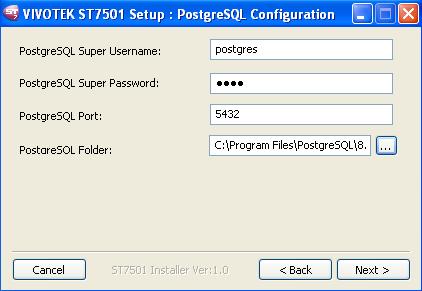 2 version above is recommended) as your database since ST7501 will instruct you to finish the installation procedure.