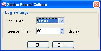 How to Configure Station General Settings In this section, you can set up Log Settings for the station.