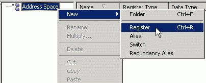 DataWorX Configurator User s Manual Creating New Registers Registering Running Instances DataWorX now registers its dispatch pointer at GenRegistrar on startup and unregisters on exit.