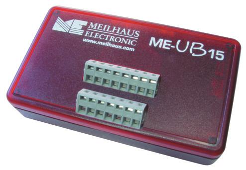 Cable, connects 3 ME-UB boxes to a MEphisto Scope: 26-pin D-sub (HD) female to 3x 15-pin D-sub male + lowvoltage connector for external power supply of the ME-UB boxes.