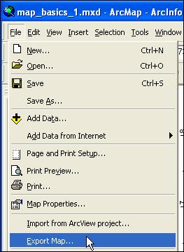 various topics in the ArcGIS Desktop Help on the Contents tab under ArcMap > Laying out and printing maps. Save your map document again by clicking on the Save button!