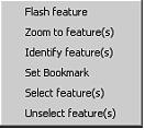 (Note that the search is not case sensitive.) 8. Right-click one of the rows to access a context menu shown below and choose Zoom to feature(s).