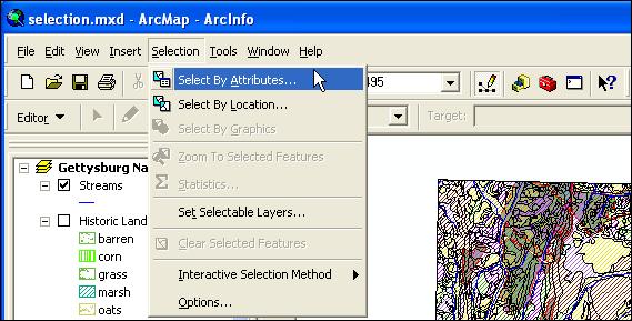 Introduction to ArcGIS for Now you will select some records in the Soils attribute table. 1.