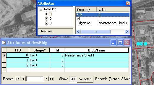 To edit a feature s attributes, first select the feature from the left pane of the Attributes dialog.