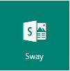 Sway Office Sway is a way to present information in a dynamic and aesthetically pleasing way.