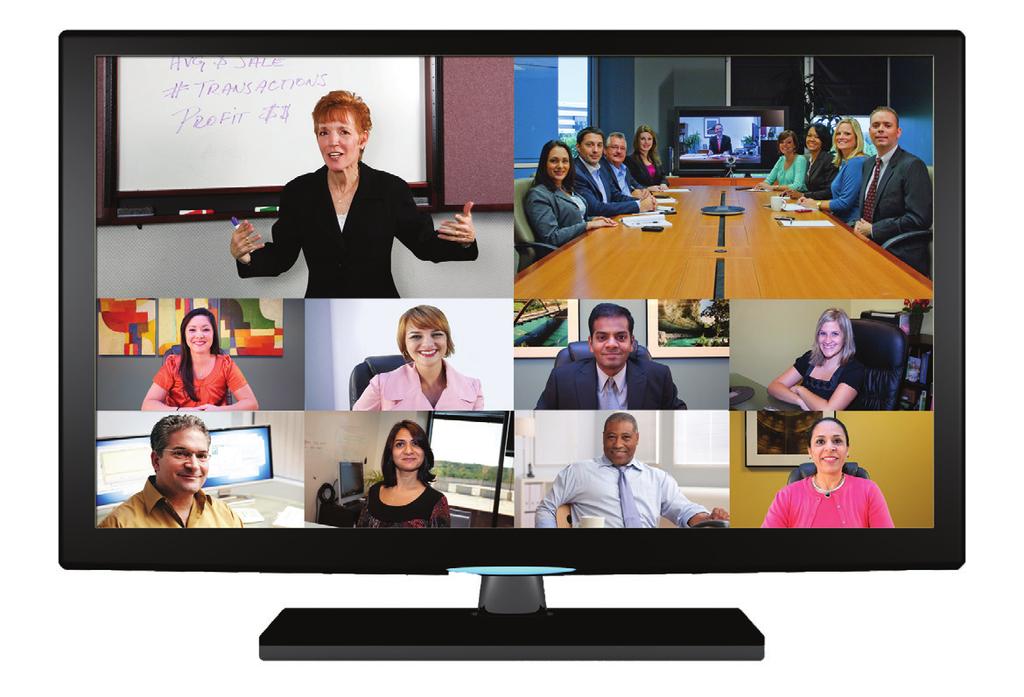video calls Direct conference dialing Outbound dialing Virtual operator ISDN connectivity Flexible layout options, including locking