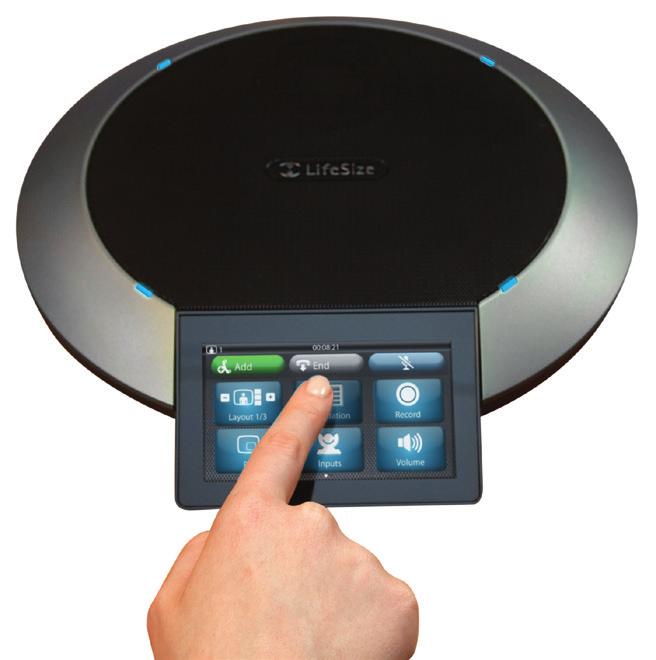 audio-conference phone with touch-screen interface 1000-0000-0593 LifeSize Digital MicPod, features a single, omnidirectional, HD active