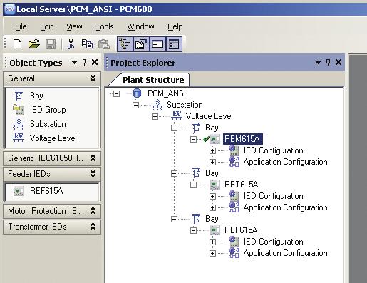 1MAC108982-MB E Section 4 Setting up a project Right-click the Plant Structure view, point to New and select Create from Template.