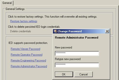 Section 4 Setting up a project 1MAC108982-MB E GUID-FC9D4AB3-C472-4BDB-B64B-DEE4FEACC4FA V1 EN Figure 43: Changing the password using the IED User Management tool 3.